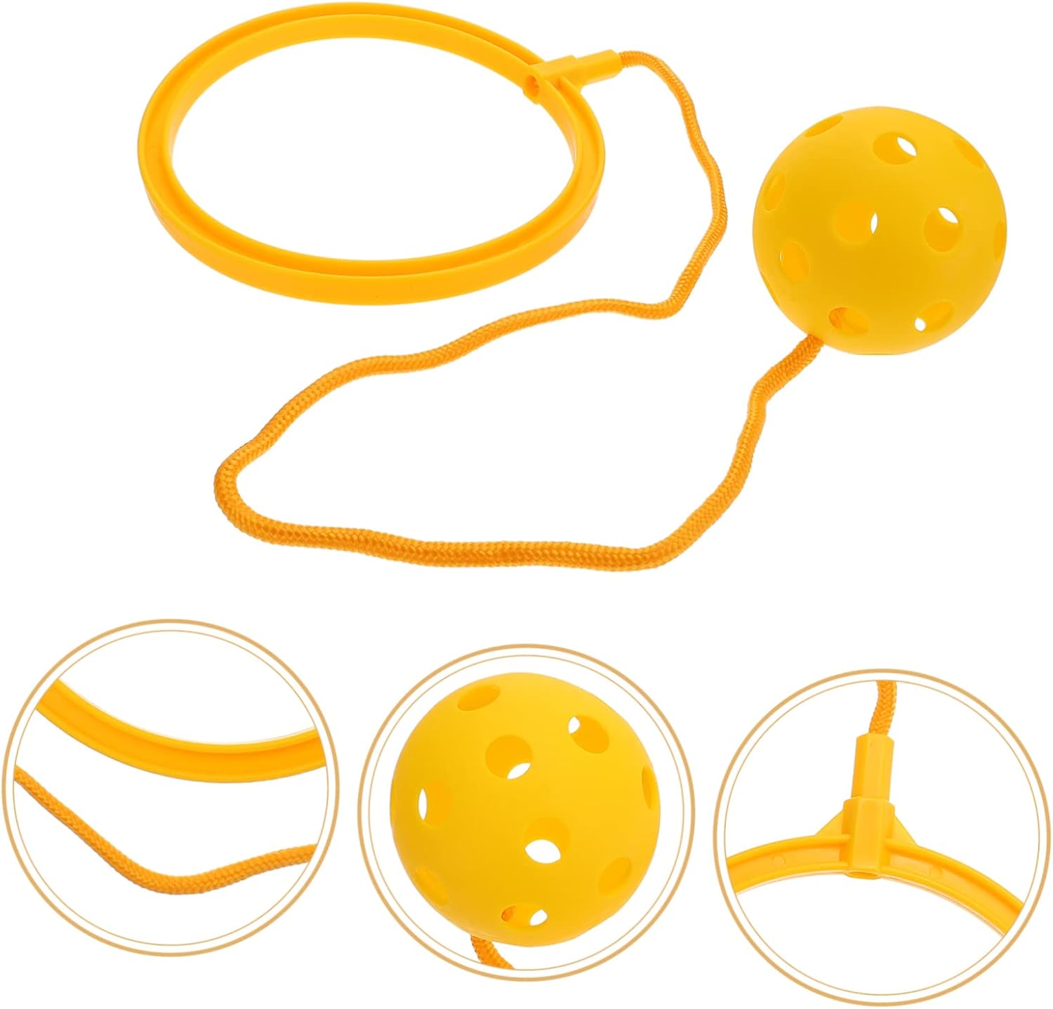 BESPORTBLE Bola que rebota para niños, anillo de juguetes deportivos para niños, cuerda de saltar para interiores, juguetes para niños