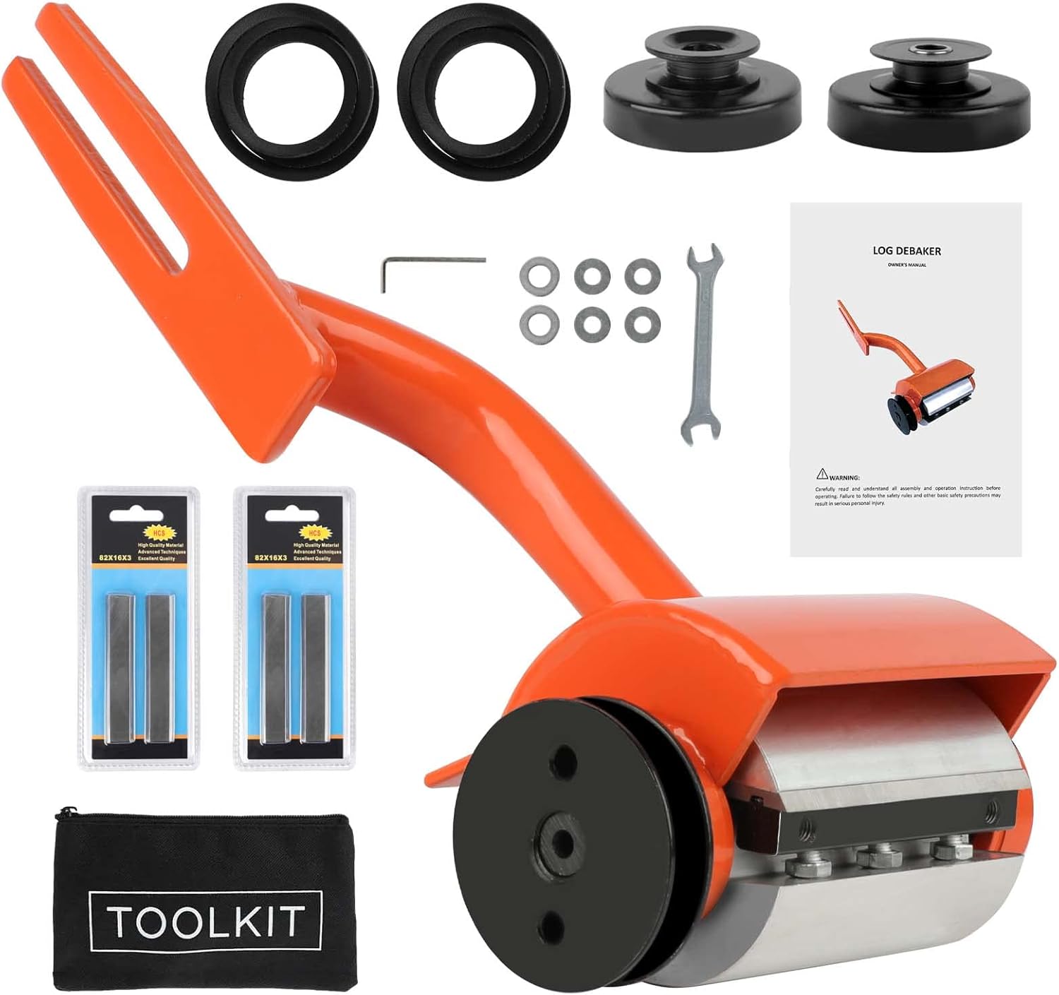 Herramienta de descortezado mejorada para troncos, descortezadora de troncos de motosierra, pelador de troncos con 6 cuchillas para STIHL MS170-250
