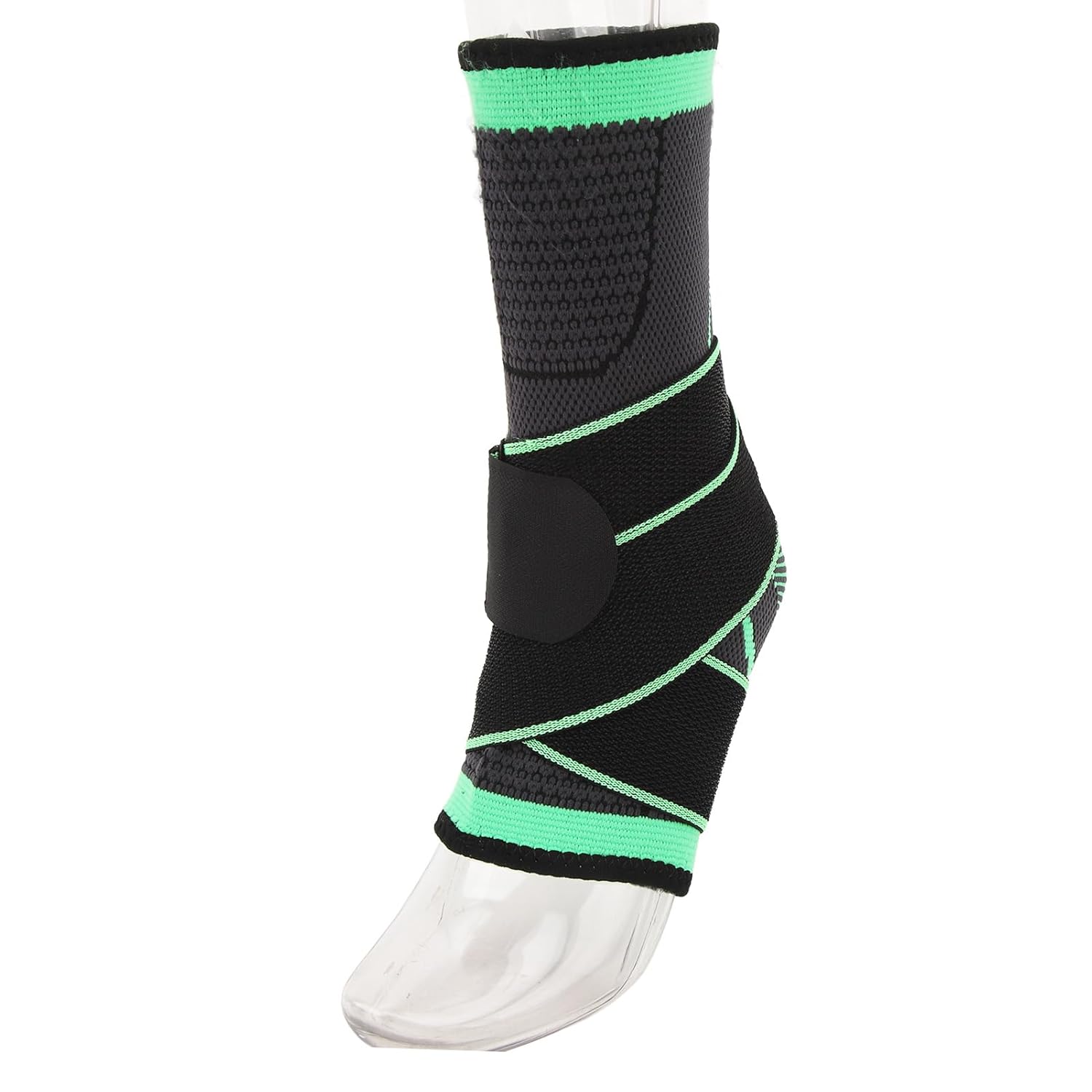 TOPINCN Tobillera de compresión de manga de soporte de nailon para tobillo protección deportiva para mujer y hombre (L)