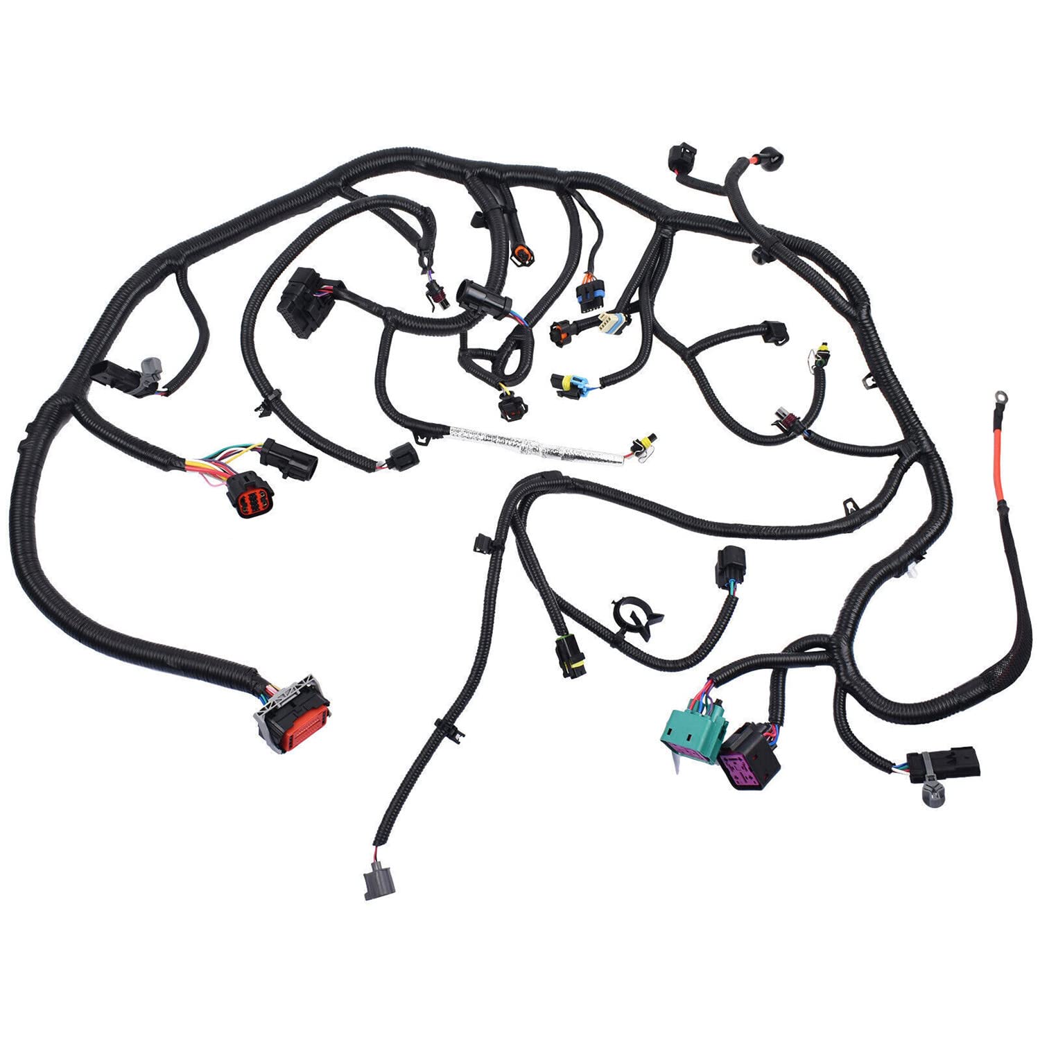 Arnés de cableado del motor 4C3Z-12B637-CA sin calentador de combustible se adapta a 2004 Excursion F250 F350 F450 F550 Super Duty 6.0L Piezas del