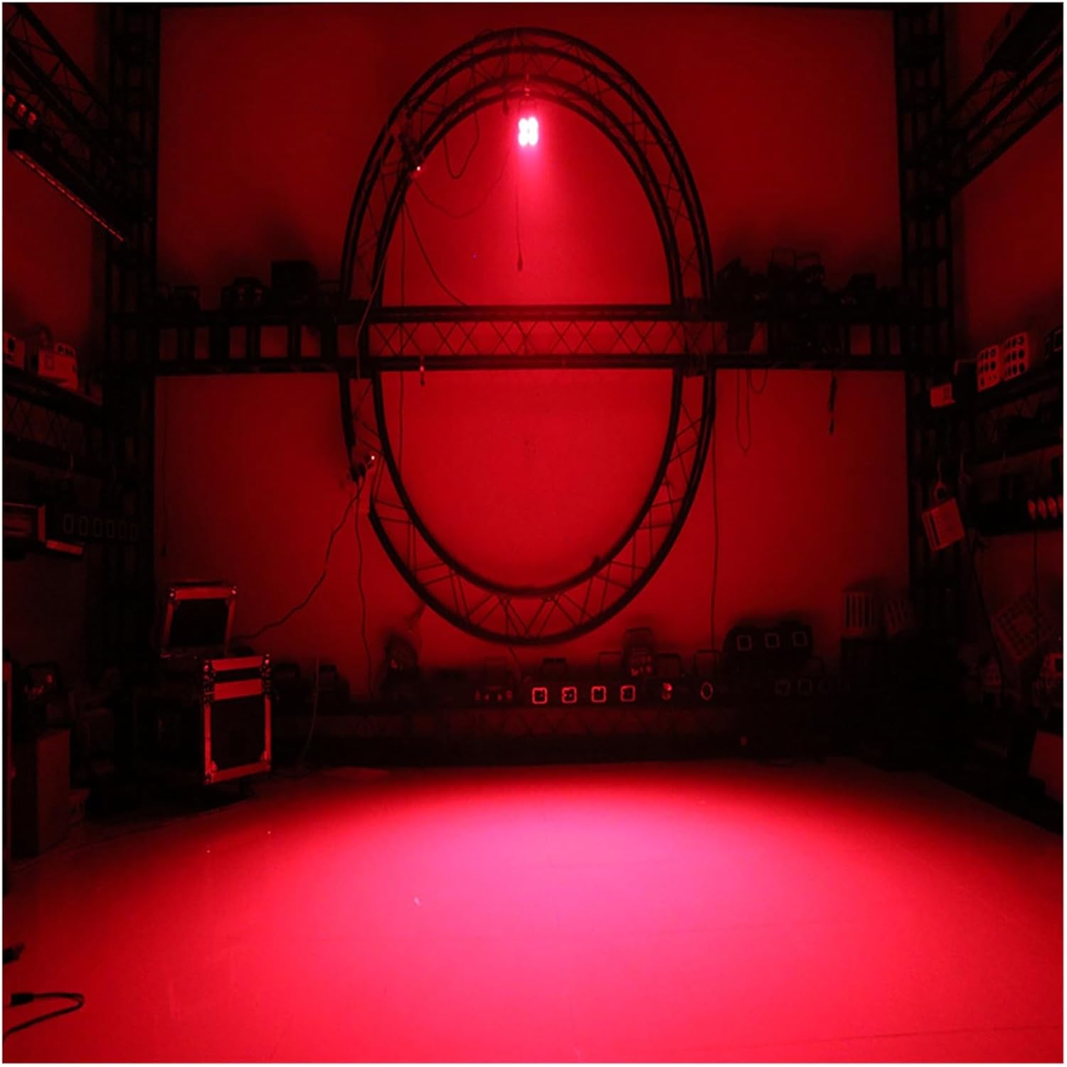 Portable Party Lights DJ Disco Lights, 25W Four Eyes LED Flat Par 4x8w RGBW 4IN1 Color Lighting DMX512 For Disco DJ Projector Machine Party