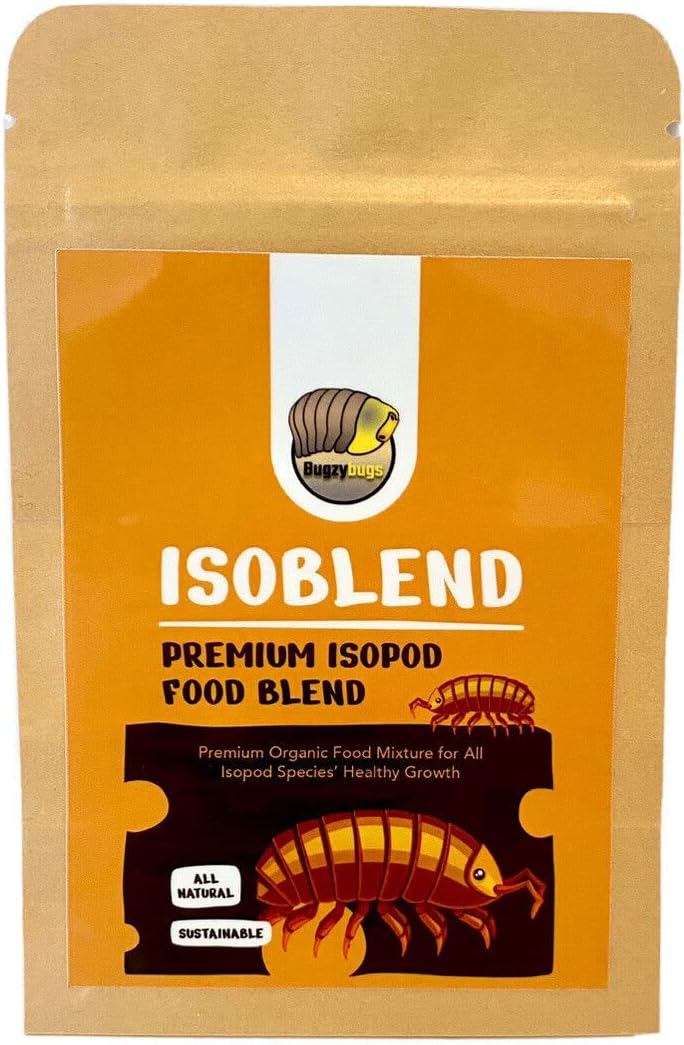 Isoblend – Mezcla de alimentos isópodos de primera calidad, mezcla seca de vegetales y proteínas naturales para alimentadores de isópodos, insectos