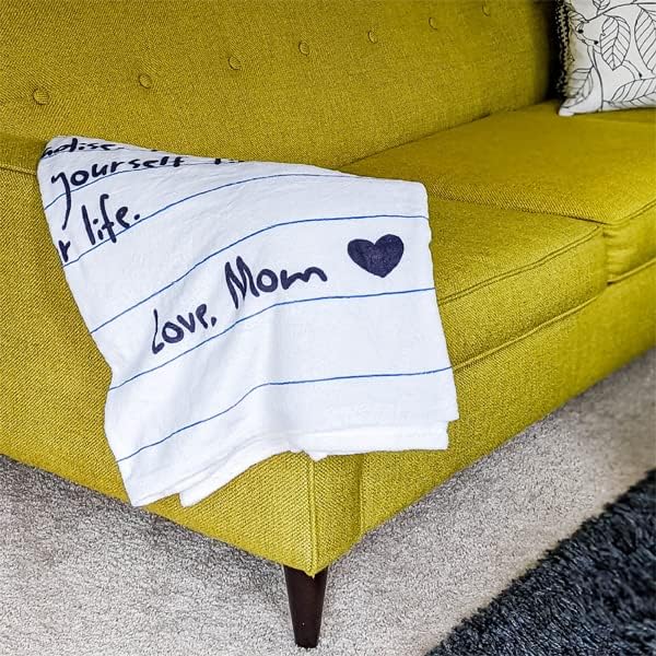 Manta personalizada con letras de forro polar, regalo de amor personalizado, regalo inspirador para mi hija, hijo de parte de mamá, papá,