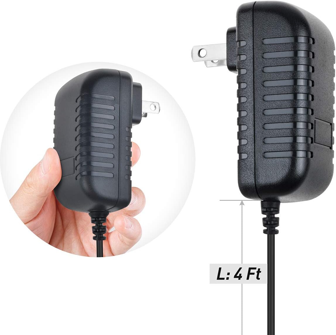 Adaptador de fuente de alimentación AC-DC compatible con cable de sistema de micrófono Shure BLX24 BLX24B58PG58
