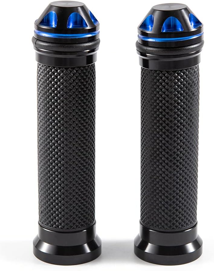 Empuñaduras de mano de 78 pulgadas 0.866 in antideslizantes universales de aluminio y gel de goma para manillar para moto
