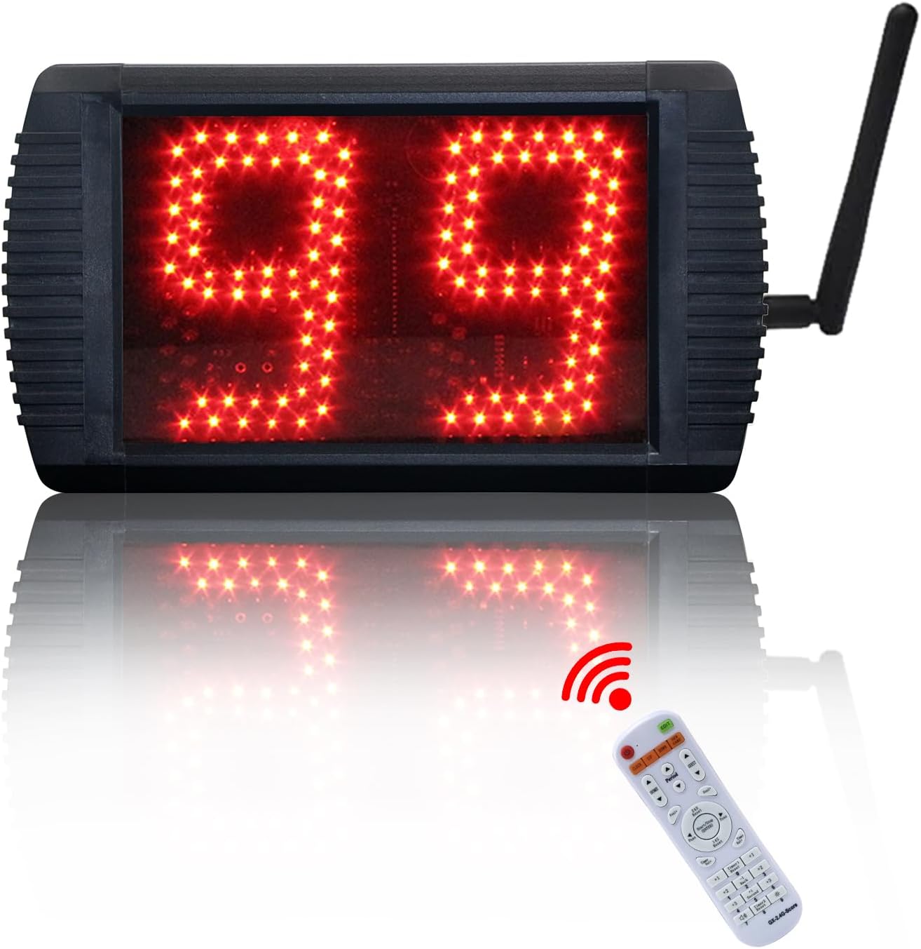 YZ 5 INCH LED Custom Time 1214202434 Seconds Shot Clock Countdown Timer Clock for Basketball Game, Portable Shot Clock Timer for Basketball Court,