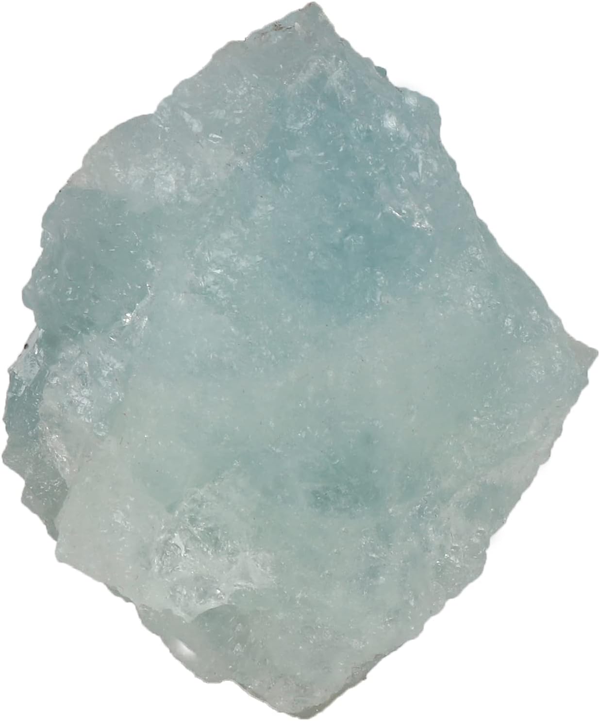 GEMHUB 202.15 CT Natural Rough Aqua Sky Aquamarine Loose Gemstone for Tumbling,Cabbing,Crystal Healing,Décor & Other