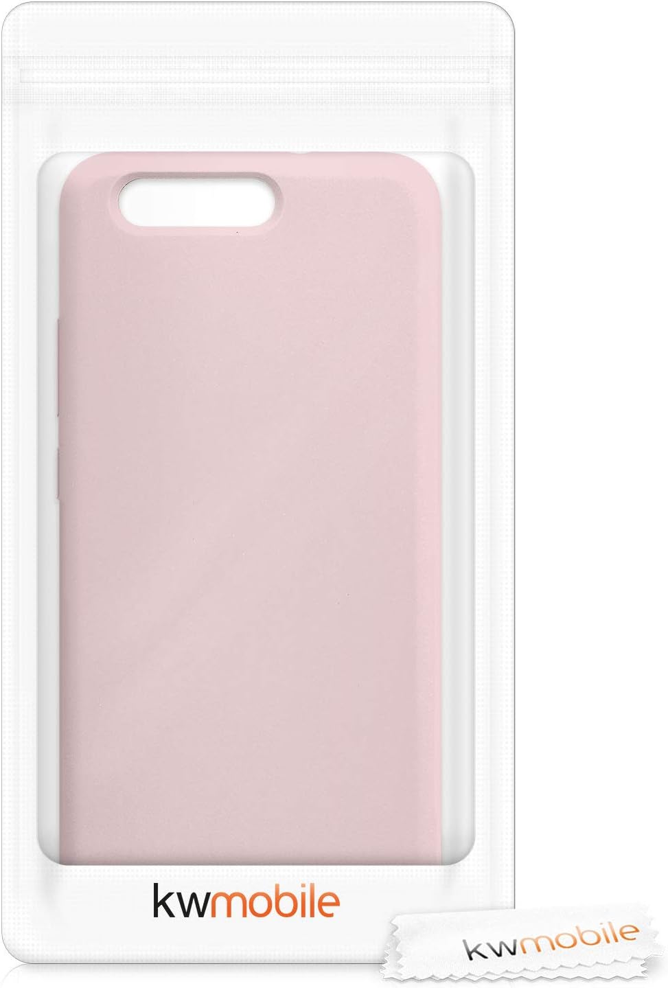 kwmobile Funda compatible con Huawei P10 – Funda de silicona TPU con acabado suave – Oro rosa mate