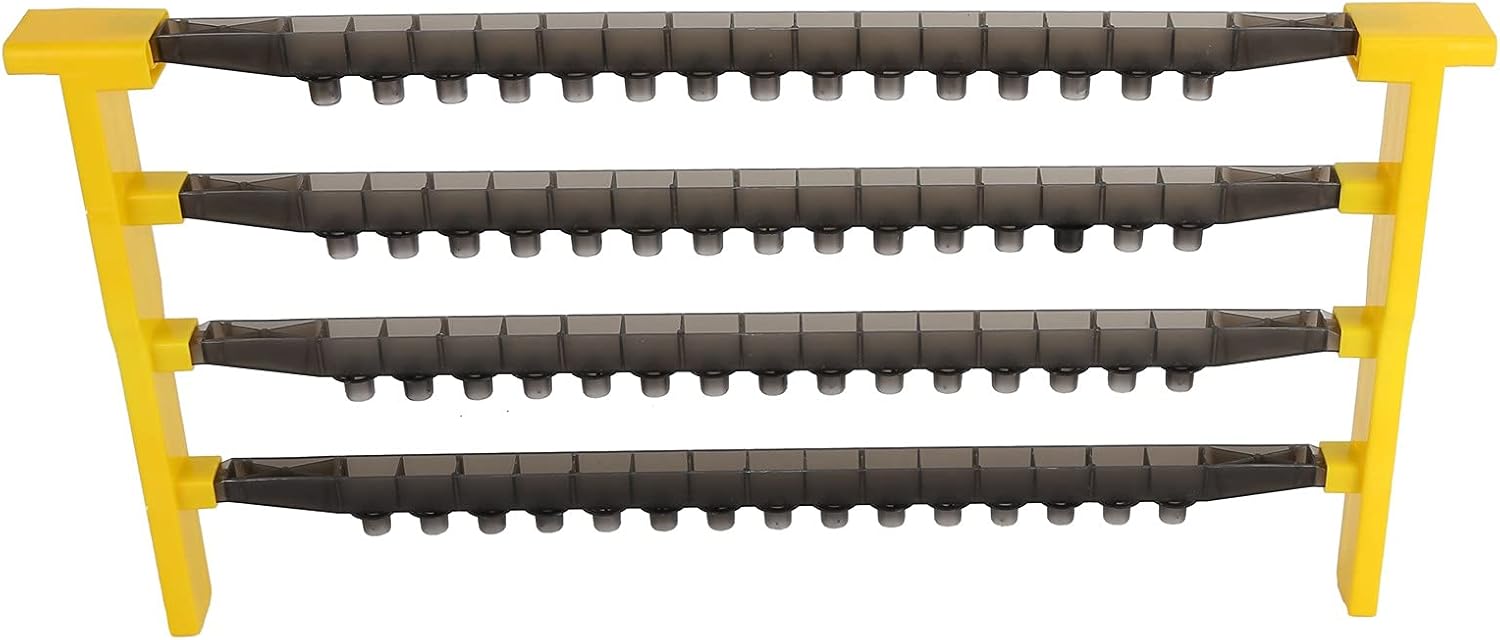 Reina Cría Marco Herramienta Reina Cell Beam Base Set Kit de Apicultura Equipo 60 Piezas Herramienta Herramienta Utensilio Reina Equipo de crianza