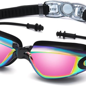 Swim Goggles for Men Women – Adult Swimming Goggles Anti Fog UV Protection No Leak with Ear Plugs Swim Goggles for Men Women – Adult Swimming Goggles Anti Fog UV Protection No Leak with Ear Plugs