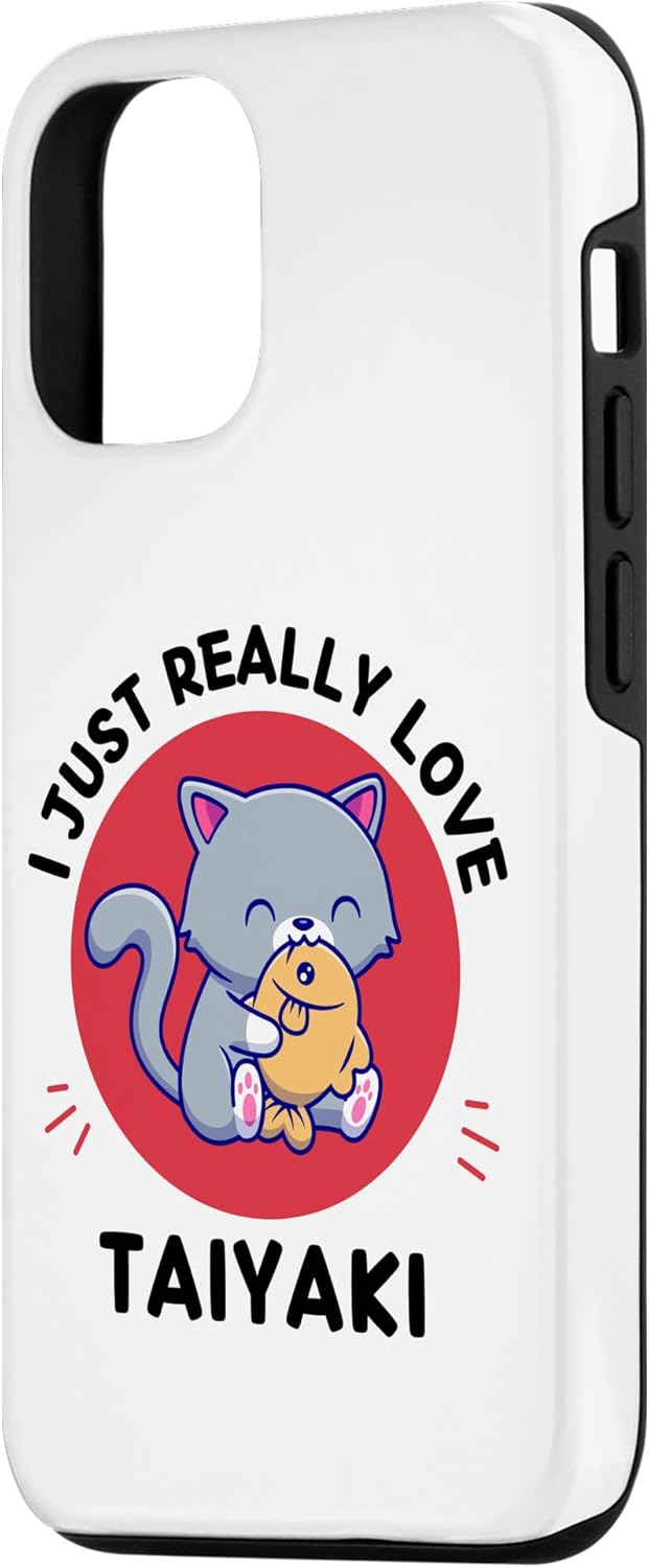 iPhone 14 Kawaii Cute Cat I Just Really Love Taiyaki Lover Case