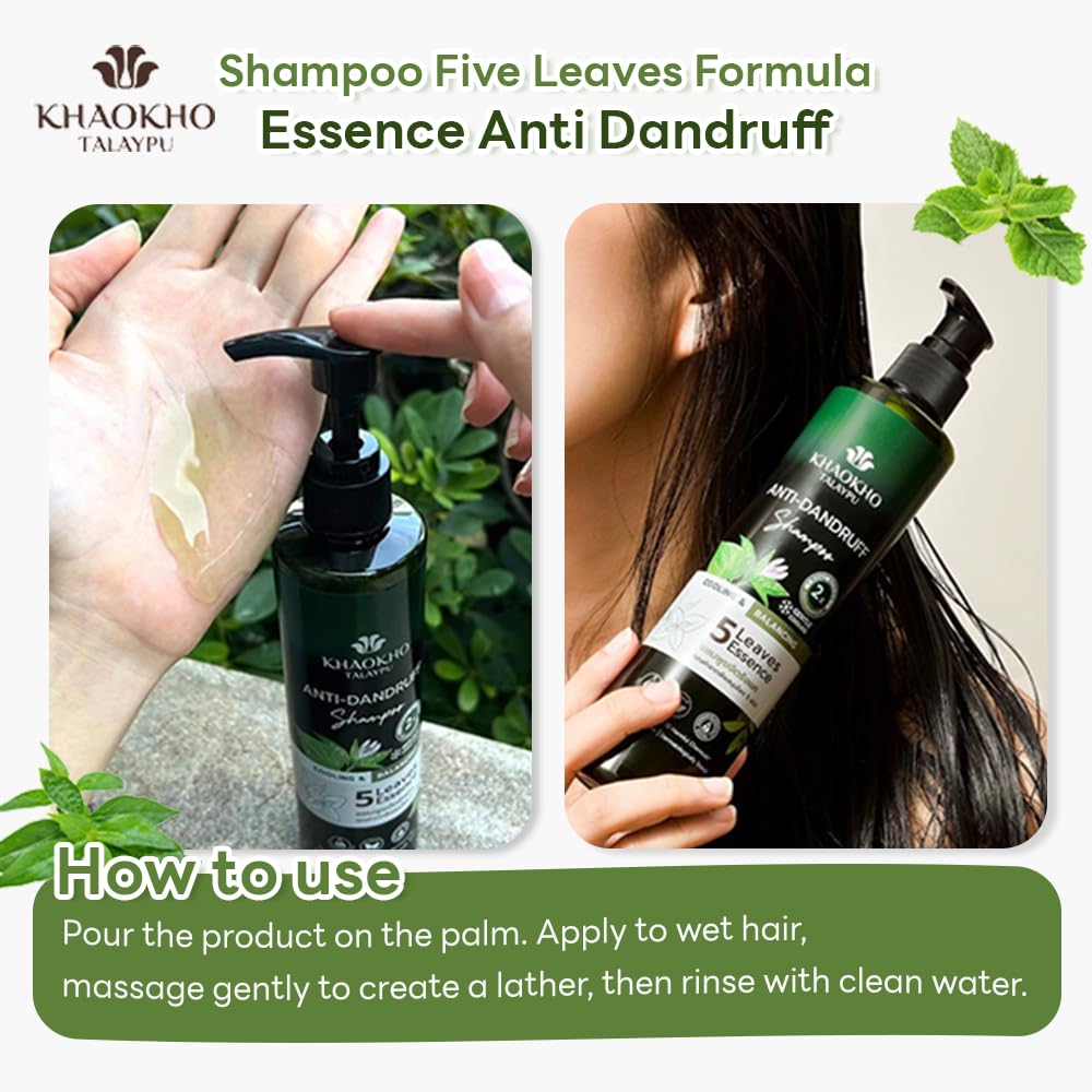 KKT Champú para el cuidado del cuero cabelludo con extracto de hierbas, anticaspa natural. Fórmula de extractos de hierbas, libre de productos