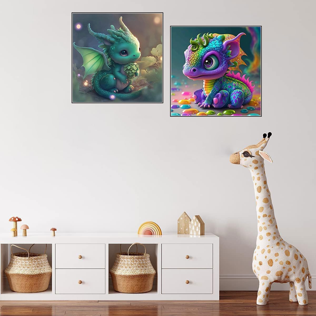VeGuude Kits de pintura de diamantes para adultos  Paquete de 4 piezas de arte de diamantes 5D con diamantes de taladro completo, pinturas con