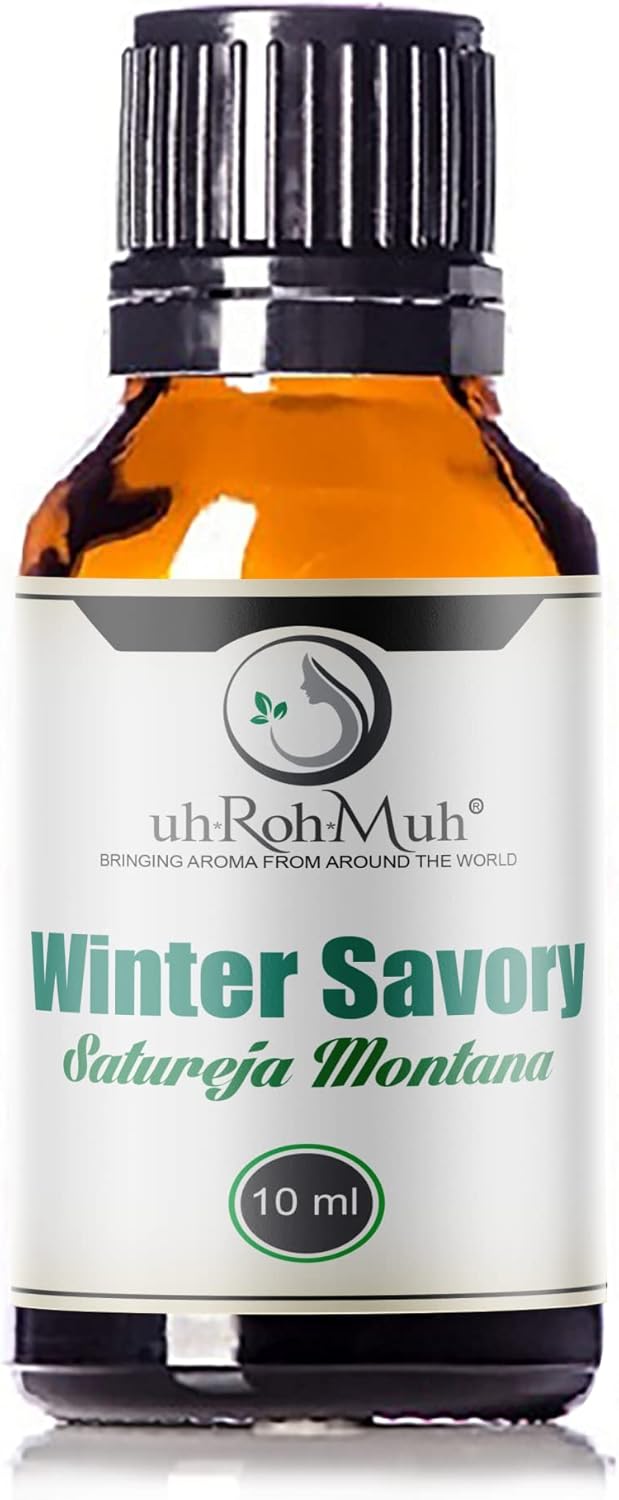 uh*Roh*Muh Aceite esencial orgánico de invierno, extractos de Satureja Montana para aromaterapia y cuidado de la piel, aceite esencial 100% puro y