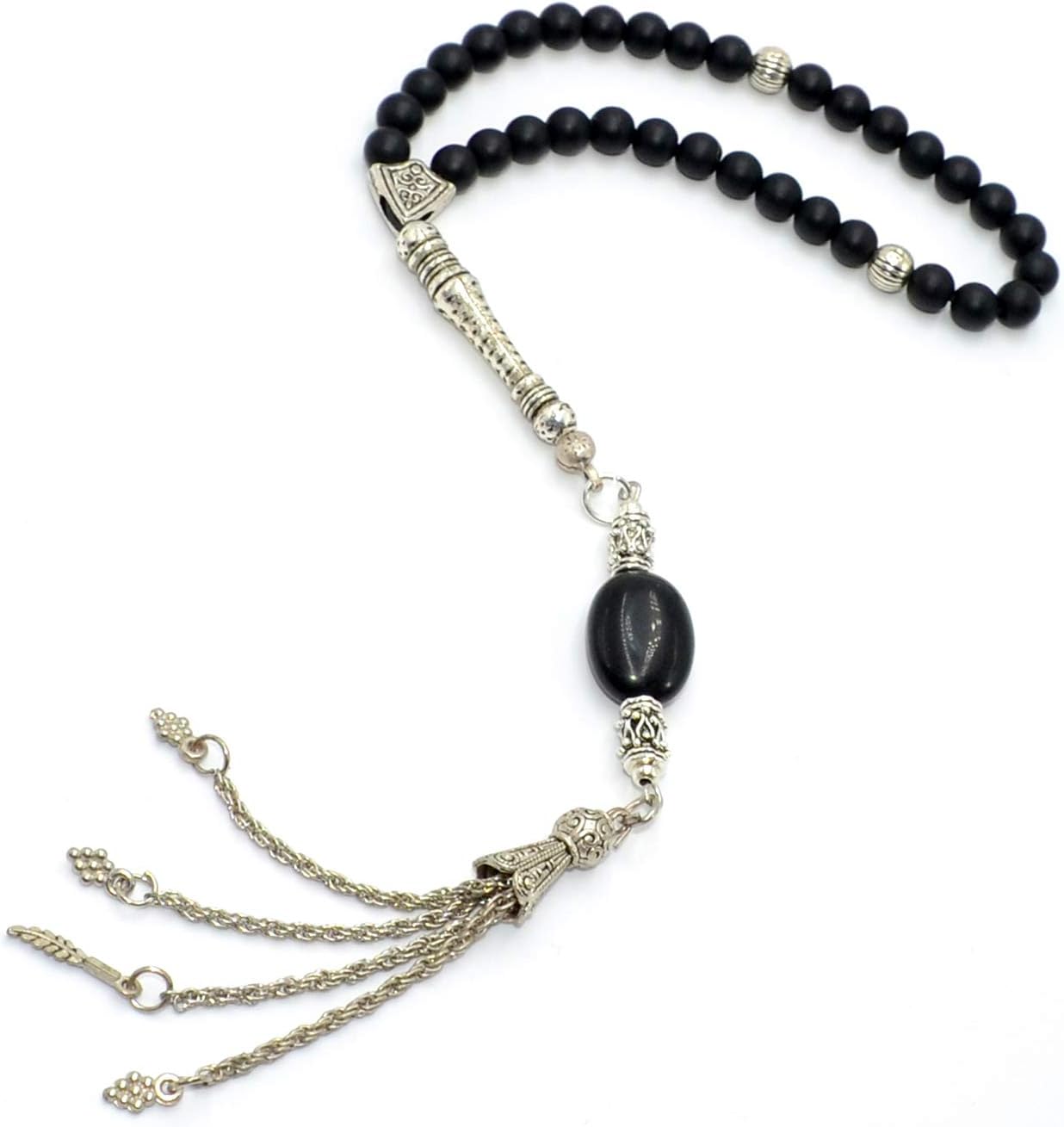 Cuentas pequeñas Serie TESBIH (0.236 in, 33 cuentas pequeñas) Tesbih-Tasbih-Tasbeeh-Misbaha-Masbaha-Subha-Sebha-Sibha-Worry Beads (piedra natural