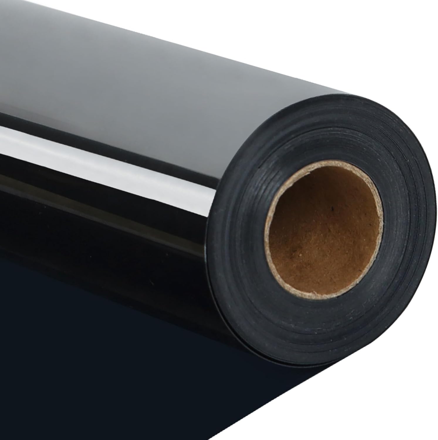 guangyintong Rollos de vinilo de transferencia de calor negro, vinilo negro para planchar de 12 pulgadas x 35 pies para camisetas, vinilo HTV negro