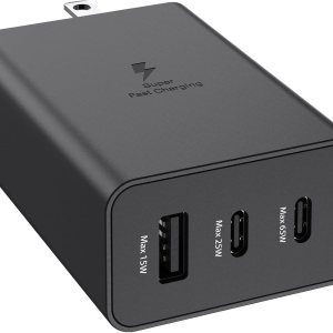 Samsung 65W Trio Adapter-3-Port GaN Cargador de pared de carga súper rápida para Samsung Galaxy S23 UltraS23S23+S22 UltraS22S21S20Note Samsung 65W Trio Adapter-3-Port GaN Cargador de pared de carga súper rápida para Samsung Galaxy S23 UltraS23S23+S22 UltraS22S21S20Note