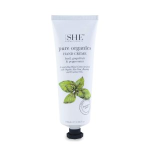Om She Aromatherapy Pure Organics – Crema de manos – Albahaca, pomelo y menta Om She Aromatherapy Pure Organics – Crema de manos – Albahaca, pomelo y menta
