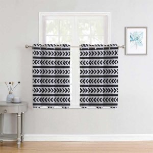 Boho Blackout Curtains Geometric Grommet Short Door Curtains Cortinas para Separar Cuartos 55Inch Width by 72Inch Length,2 Panels Boho Blackout Curtains Geometric Grommet Short Door Curtains Cortinas para Separar Cuartos 55Inch Width by 72Inch Length,2 Panels