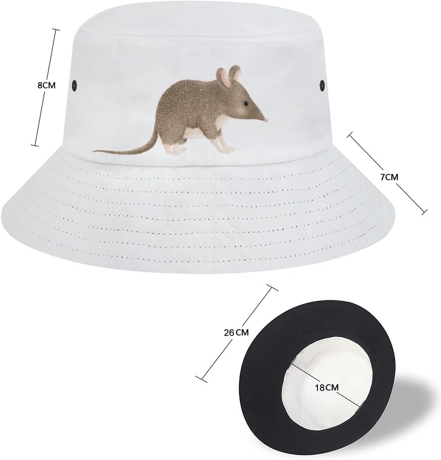 Possums – Sombrero de pescador unisex para el sol, sombrero de verano, playa, plegable, al aire libre