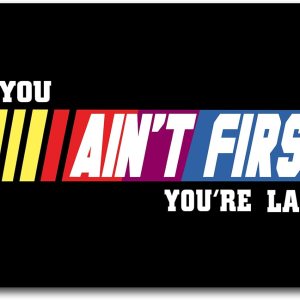 Bandera motivacional de “If You Ain’t First You’re Ultim” de 3 x 5 pies, Talladega Nights Fitness, para dormitorio universitario, gimnasio, fiestas, Bandera motivacional de “If You Ain’t First You’re Ultim” de 3 x 5 pies, Talladega Nights Fitness, para dormitorio universitario, gimnasio, fiestas,