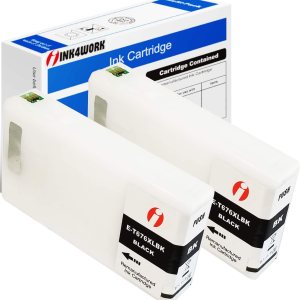 INK4WORK Repuesto remanufacturado para Epson 676XL T676XL 676 XL T676XL120 Cartucho de tinta para uso con Workforce Pro WP-4010 WP-4020 WP-4023 INK4WORK Repuesto remanufacturado para Epson 676XL T676XL 676 XL T676XL120 Cartucho de tinta para uso con Workforce Pro WP-4010 WP-4020 WP-4023