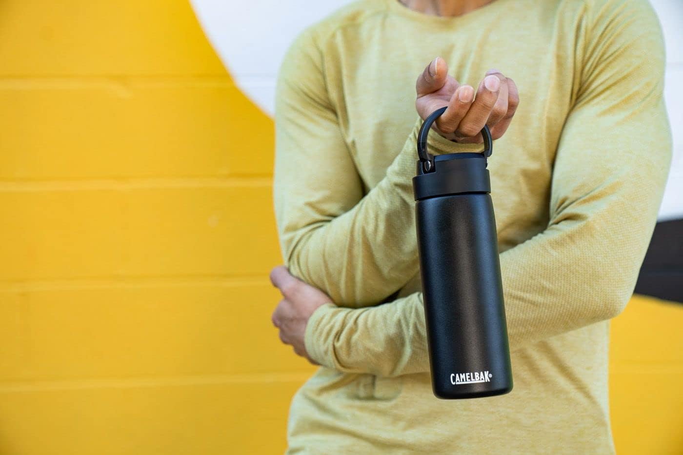 CamelBak Fit Cap – Botella de agua aislada al vacío de acero inoxidable, 32 onzas, azul oscuro