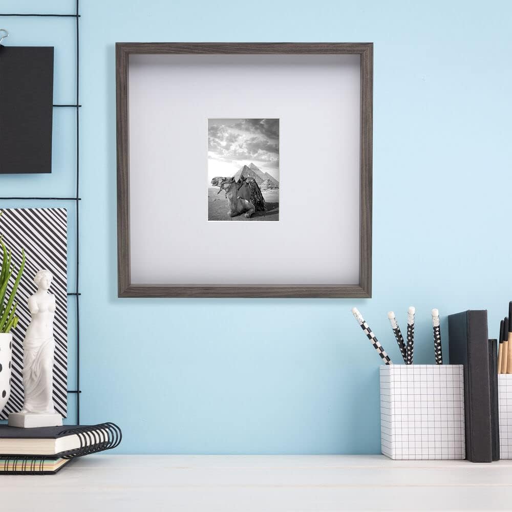 Mikasa Marco para galería de 16 x 16 pulgadas para fotos sin paspartú, foto de 5 x 7 pulgadas con paspartú, paspartú biselado de 0.079 in, pantalla