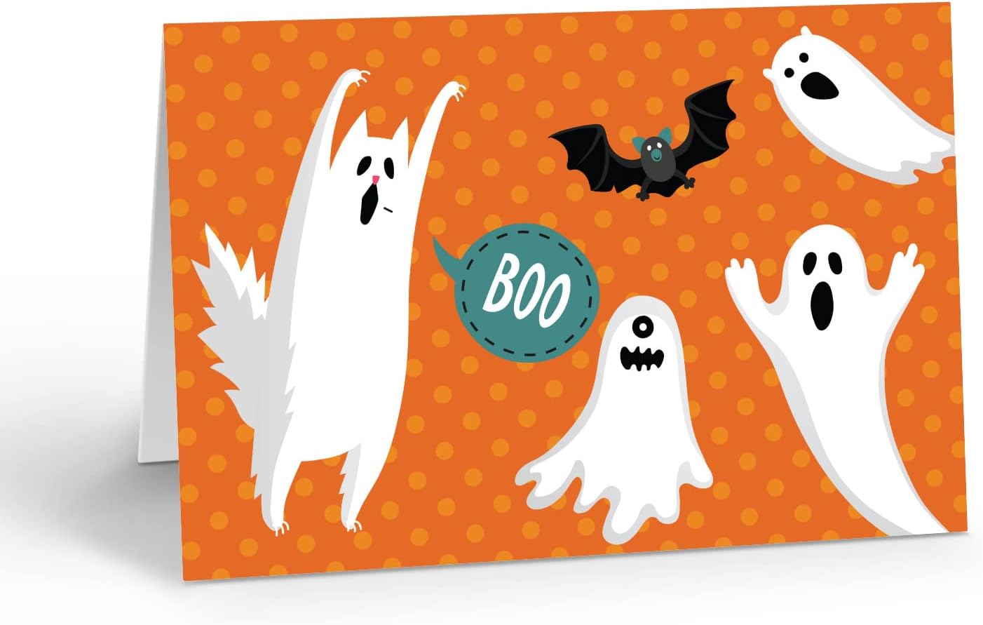 Stonehouse Collection  Tarjetas de Halloween de fantasmas  10 tarjetas y sobres de Halloween en caja  Hecho en Estados Unidos (fantasmas)