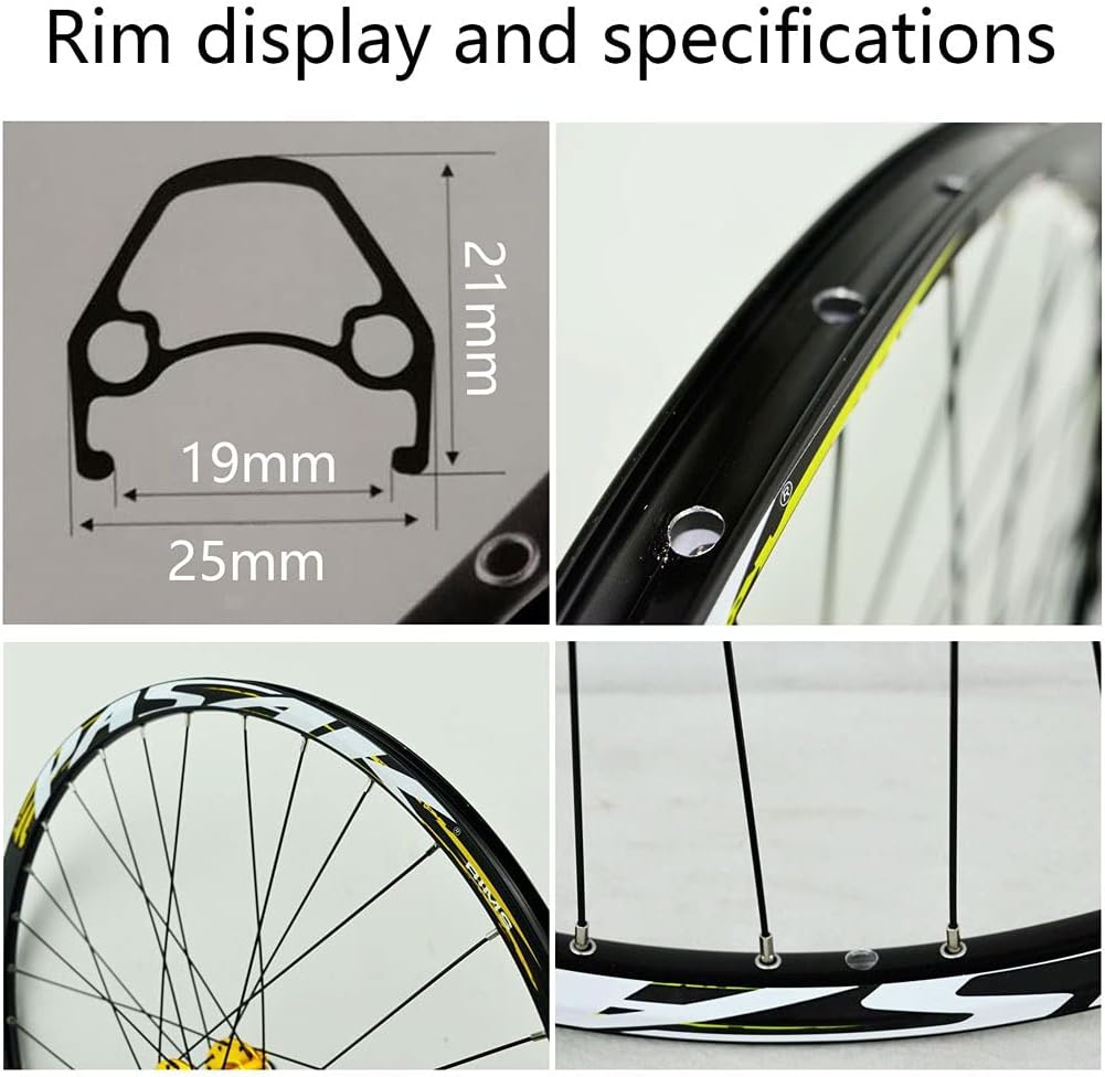 Juego de ruedas de bicicleta de montaña 2627.529 pulgadas Freno de disco de aleación Sellado Rueda de rodamiento 7-12 velocidades Cassette 32H Rim