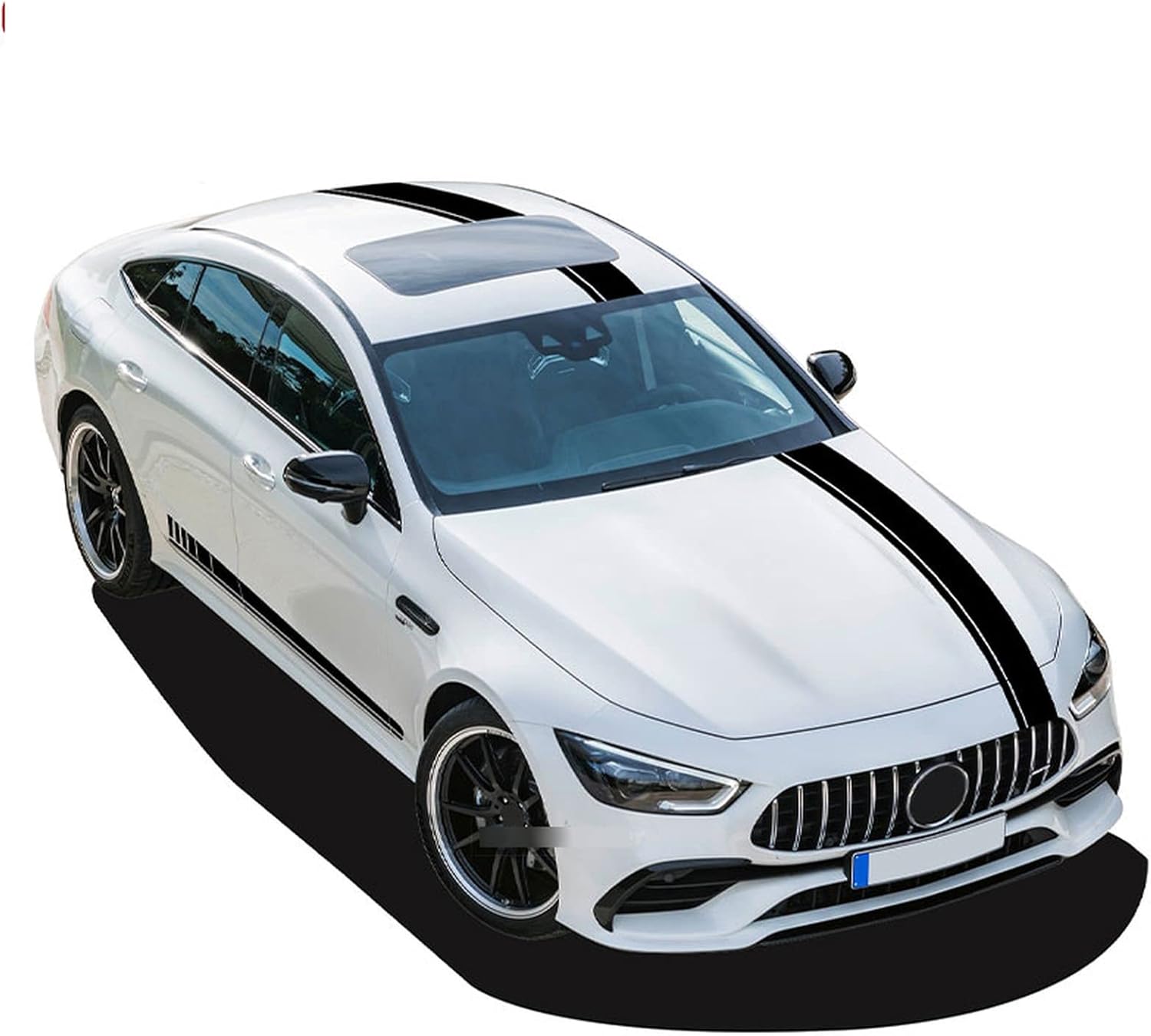 5 unids Edition One Car Hood Roof Tail Door Side Stripes Pegatinas para Mercedes Benz AMG GT 4 puertas X290 GT63 S GT43 GT53 Accesorios