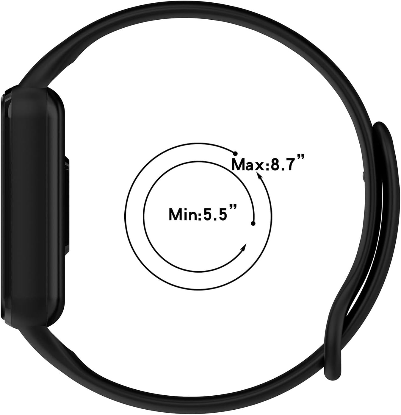 Chofit Bandas compatibles con Amazfit Band 7, correa deportiva de TPU suave, correa de repuesto Amazfit 7 Smartwatch para mujeres y hombres, paquete