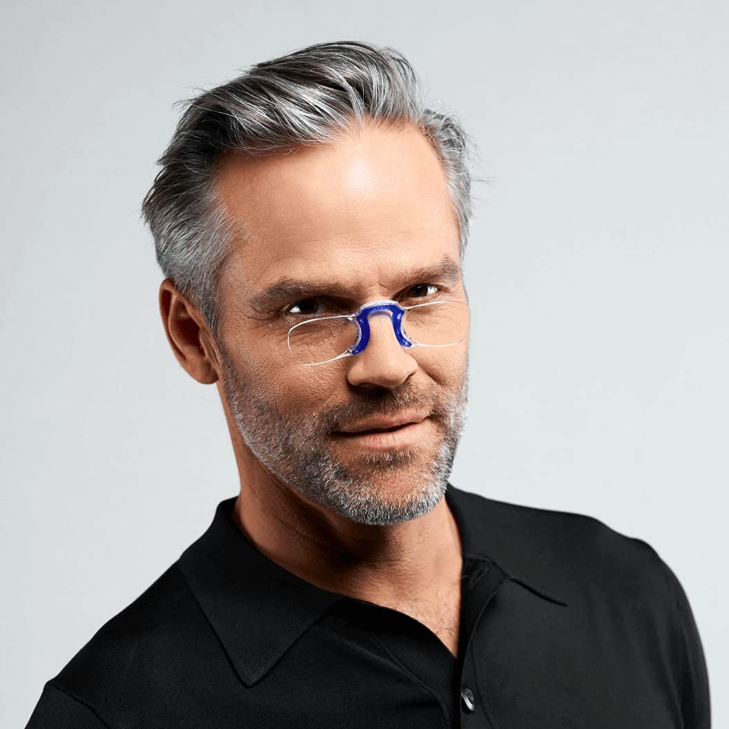 NOOZ Optics – Gafas de lectura sin brazos, forma rectangular, 6 colores y 5 correcciones
