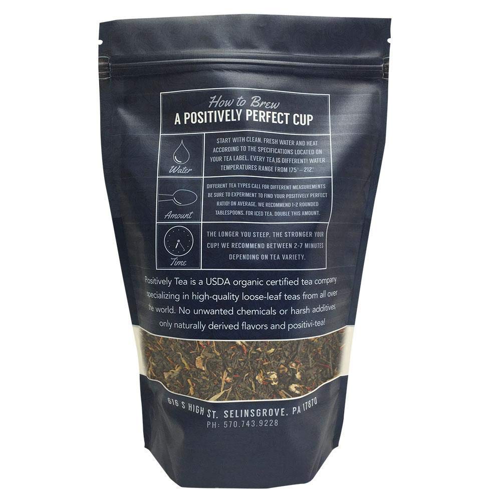 Organic Positively Tea Company, Mandarina verde, té verde, hoja suelta, 16 onzas
