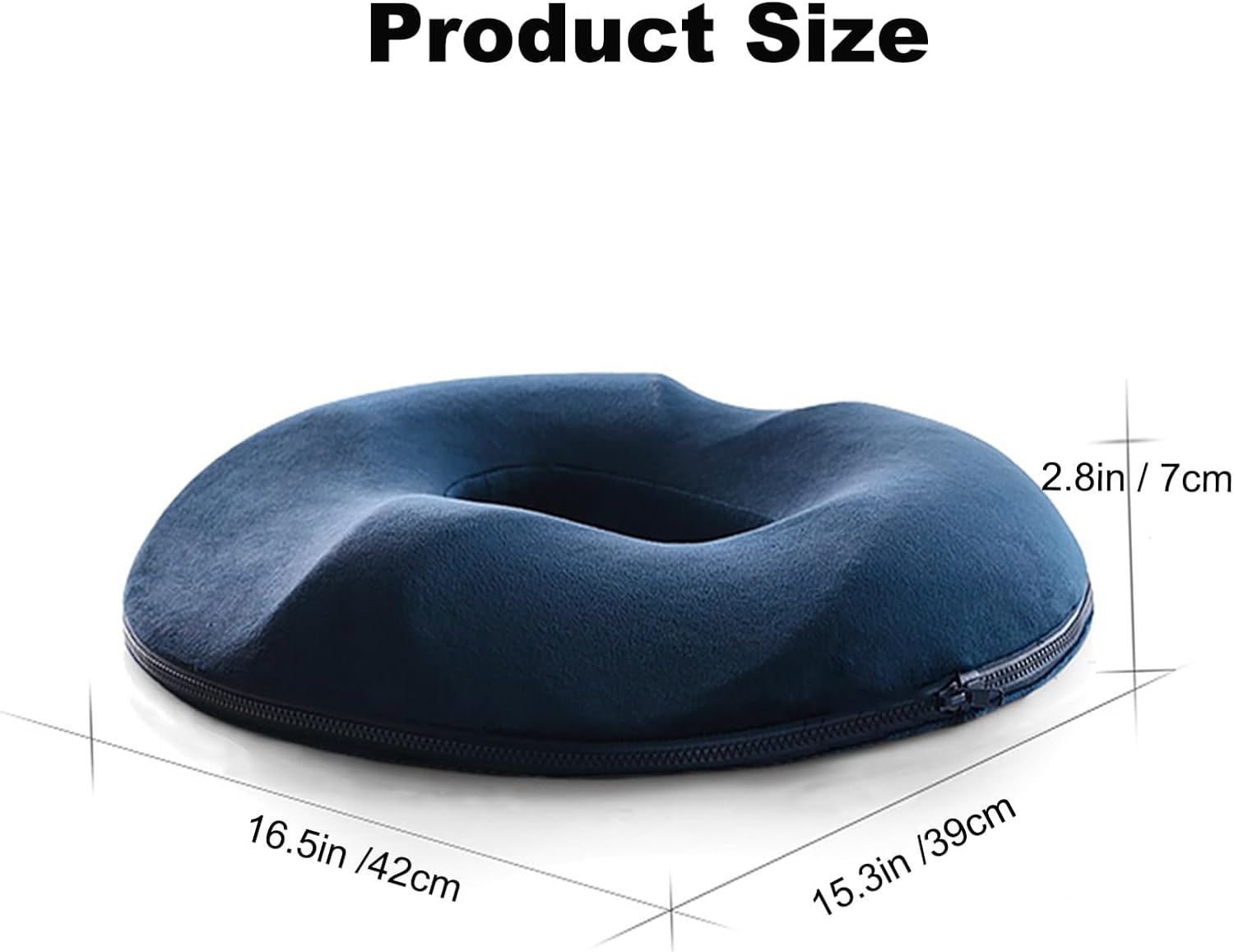 Cojín ergonómico para coxis de hemorroides, cojín de asiento ergonómico para aliviar el dolor de próstataciáticasuelo pélvicoúlceras por presión
