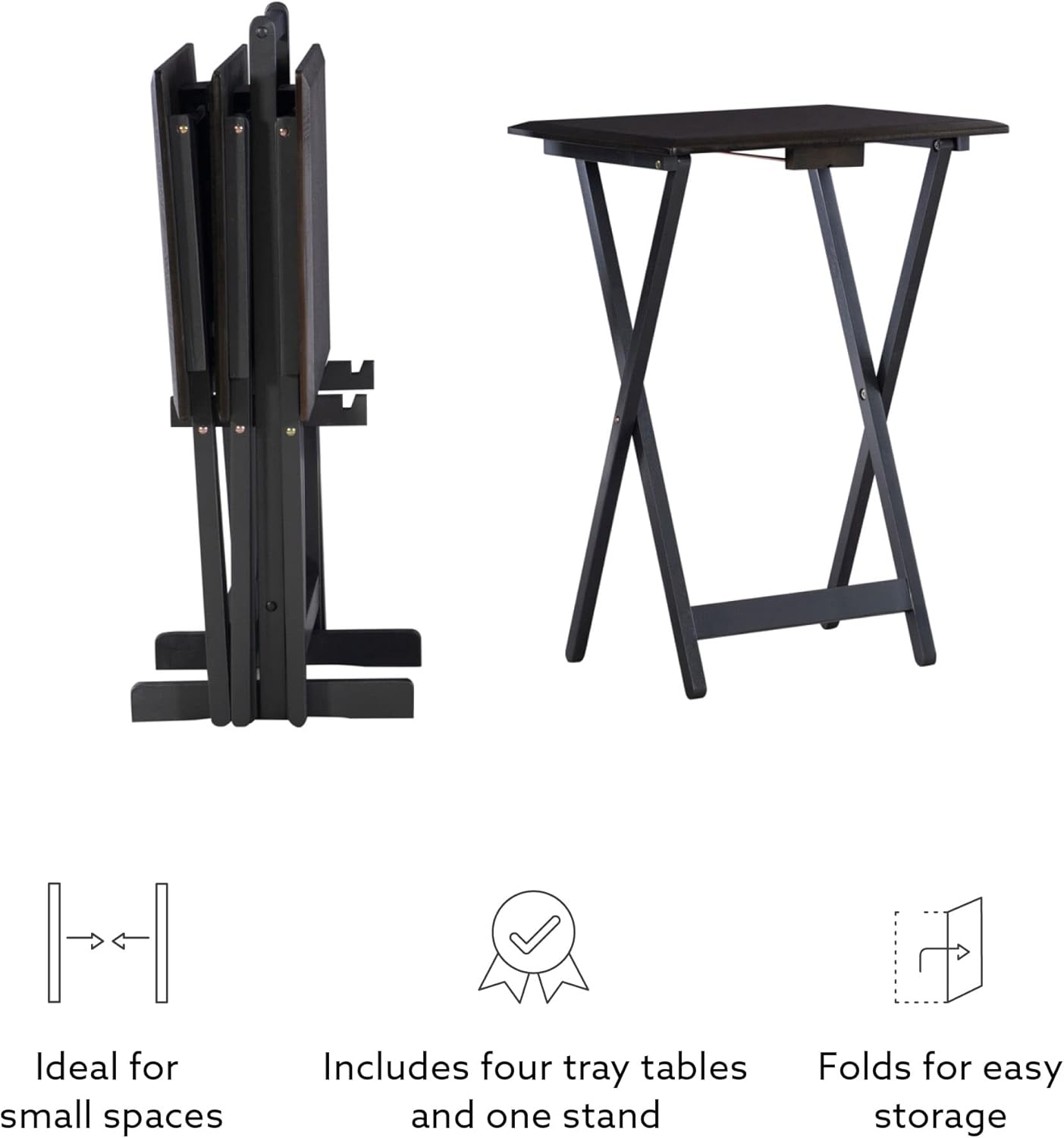 Linon Kearney – Juego de mesa gris