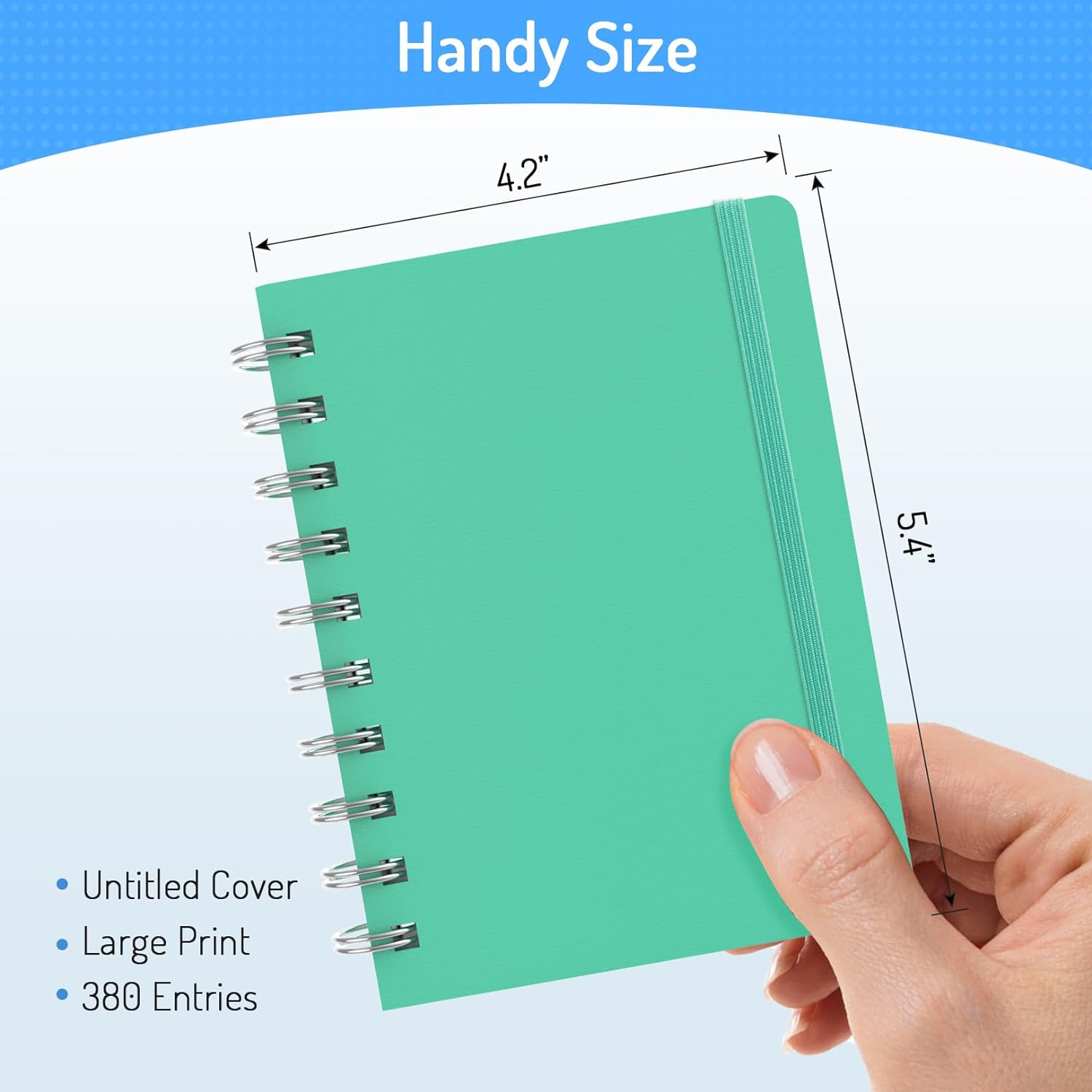 Forvencer Libro de contraseñas con pestañas alfabéticas individuales, cuaderno de contraseñas pequeño de 4 x 5.5 pulgadas, guarda contraseñas en