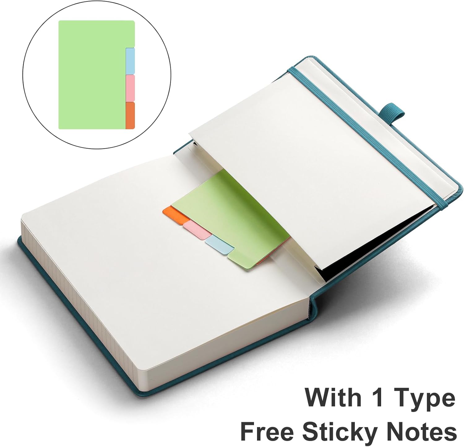 HIUKOOKA Cuaderno con rayas universitarias, 320 páginas A5, diario grande de tapa dura, papel grueso, diario de cuero para escribir, oficina,