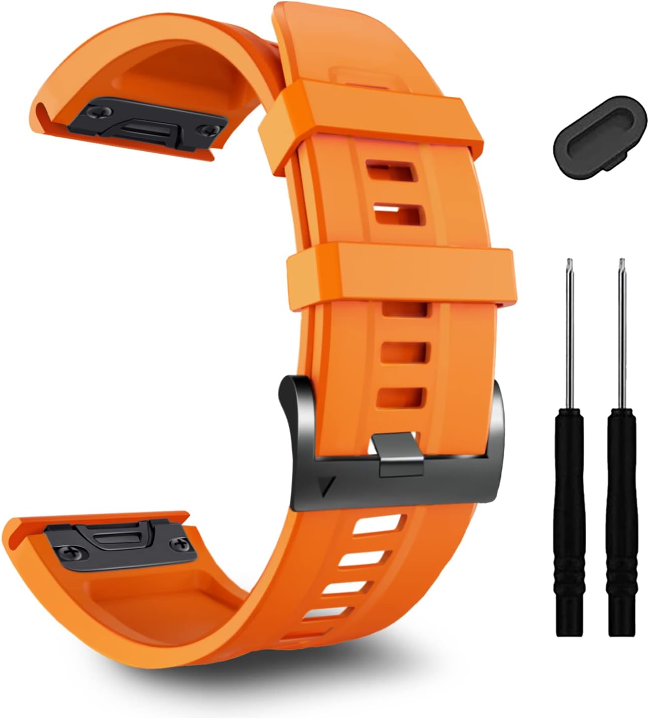Correa de reloj inteligente de 1.024 in para GARMIN Fenix 7X Pro, Fenix 6X Fenix 5X 5X Plus, pulsera de silicona Fenix 6X Pro Descent Mk2i MK3i