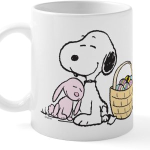 CafePress Beagle And Bunny – Taza de café de cerámica, taza de té, 11 onzas CafePress Beagle And Bunny – Taza de café de cerámica, taza de té, 11 onzas