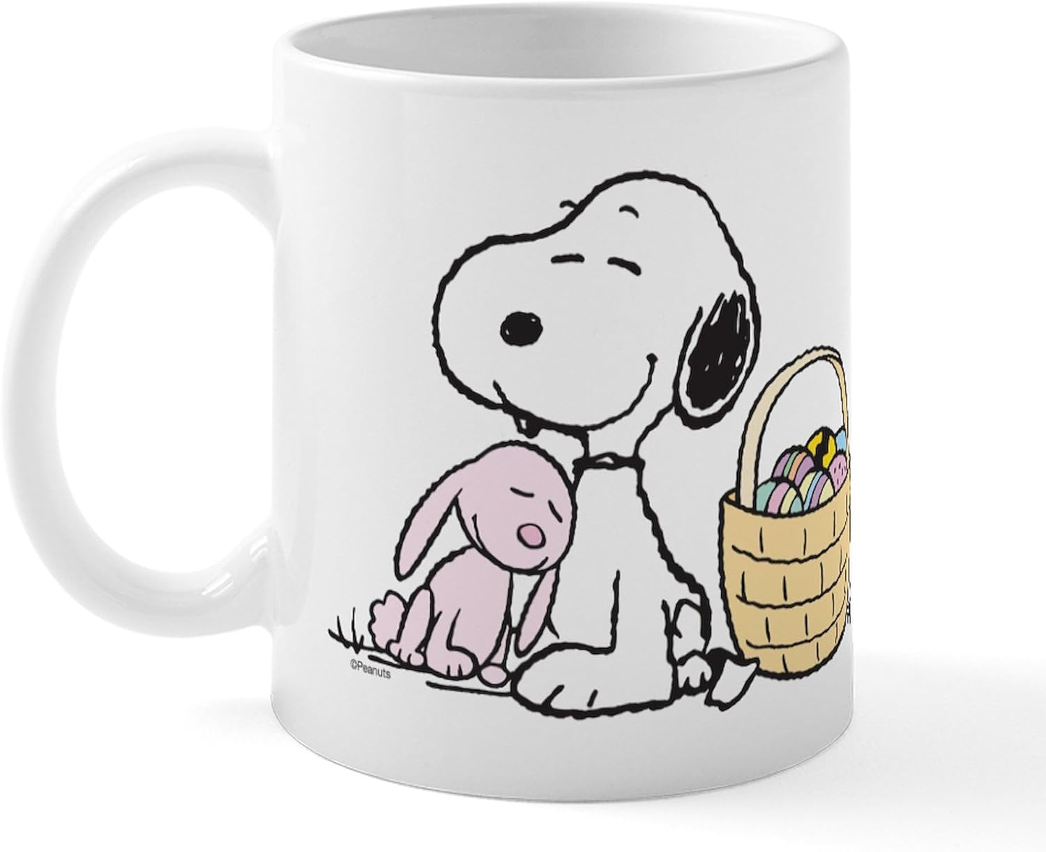 CafePress Beagle And Bunny – Taza de café de cerámica, taza de té, 11 onzas