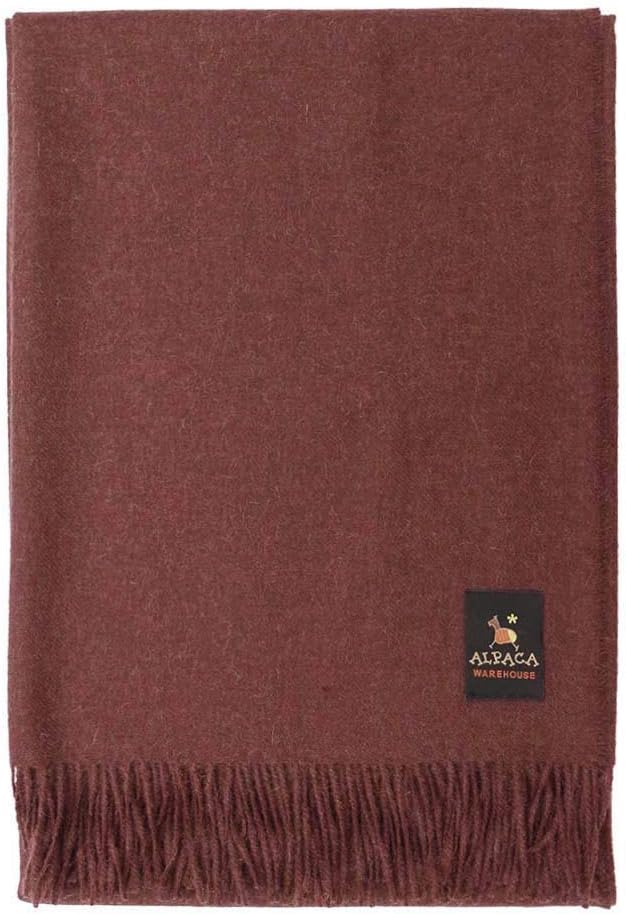 Manta 100% de lana de alpaca para bebé, diseño de color sólido para cama, sofá, manta suave y cálida de lana de alpaca peruana, 72 x 52 pulgadas