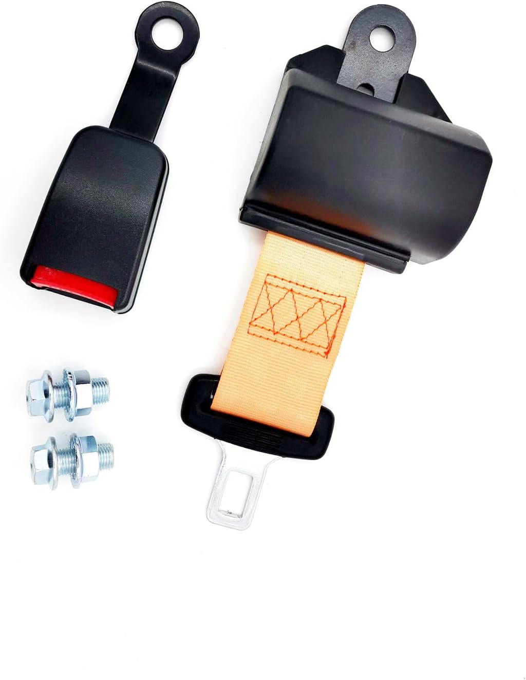 Cinturón de seguridad universal para carretilla elevadora y se adapta a tractor cortacésped buggy retráctil naranja 46 pulgadas nuevo
