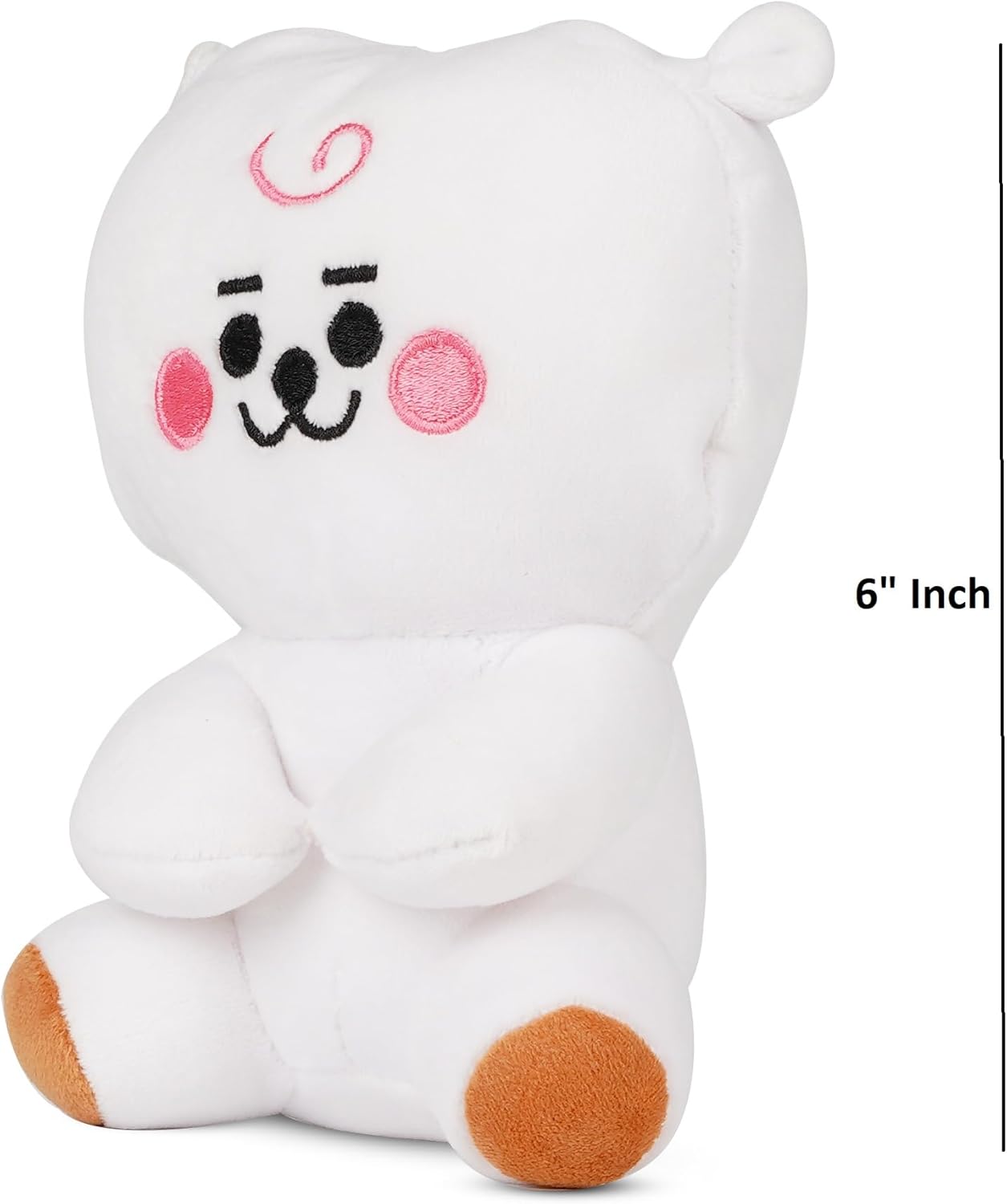 BTS Bt21 – Paquete de 6 juguetes de peluche, adorables peluches para fanáticos de todas las edades, juego completo coleccionable con tus miembros