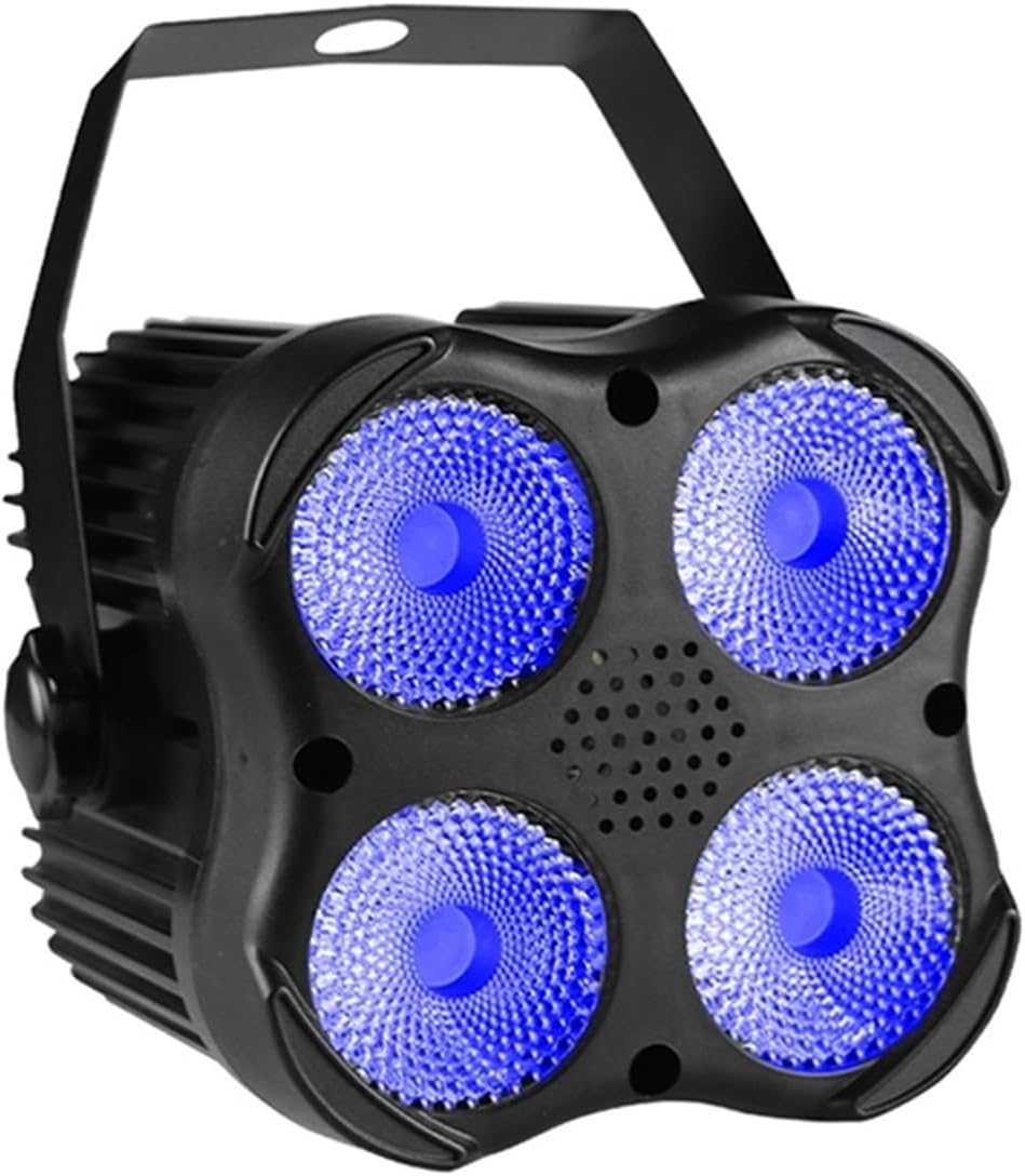 Luz de escenario para DJ, 4 x 8 W, 4 en 1, RGBW, mini luz LED para escenario, DJ, discoteca, bar, fiesta, cumpleaños, vacaciones, boda, Navidad,