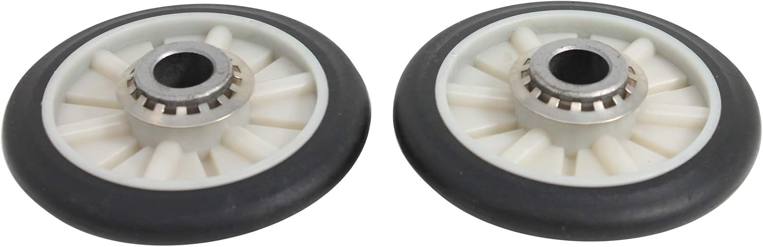 2 piezas 349241T Dryer Drum Roller & 691366 Idler Poley & 341241 Drum Belt Reemplazo para Whirlpool WGD4815EW1 secadora  Compatible con 3397590 &