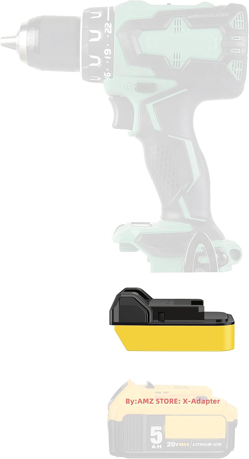 1 adaptador solo compatible con Hitachi y se adapta a herramientas inalámbricas Metabo HPT de 18 V (no 36 V), compatibles con baterías de iones de