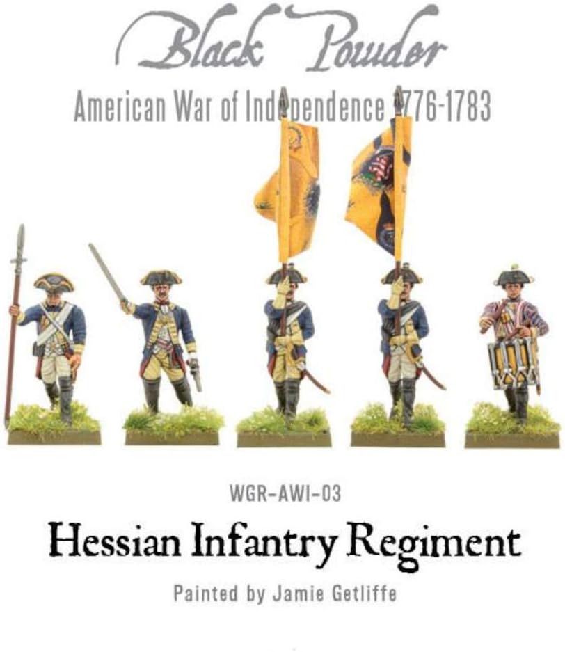Black Powder Revolutionary War Hessian Regiment 156 Kit de modelo de plástico WGR-AWI-03