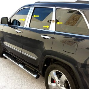 Fabricado en Estados Unidos. Compatible con Jeep Grand Cherokee 2011-2020 de 8 piezas con poste de pilar de pieza recta Fabricado en Estados Unidos. Compatible con Jeep Grand Cherokee 2011-2020 de 8 piezas con poste de pilar de pieza recta