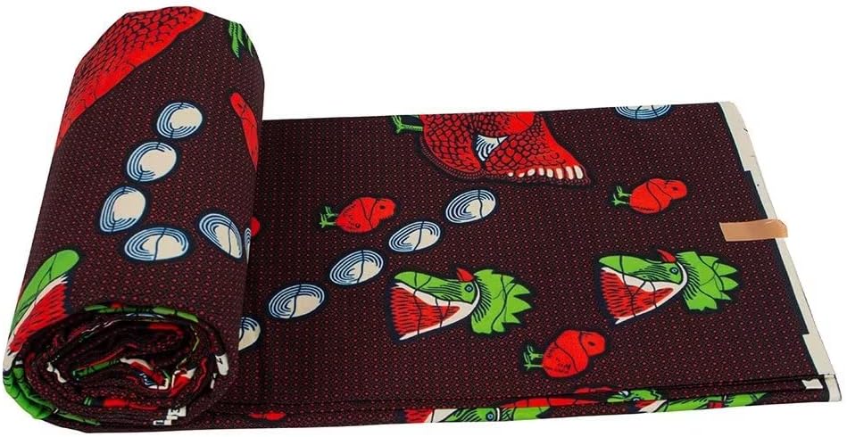 Tela africana 100% algodón Kente tela 6 yardas africana Ankara imprimir la tela de cera